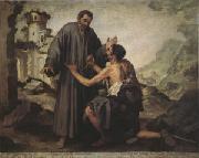 Bartolome Esteban Murillo Brother Juniper and the Beggar (mk05) oil painting on canvas